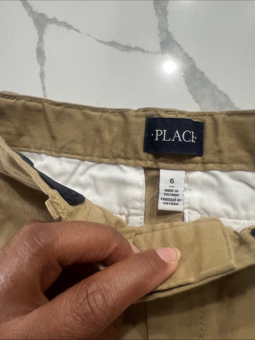 The Children's Place Boys Khaki Stretch Shorts - Picture 3 of 3